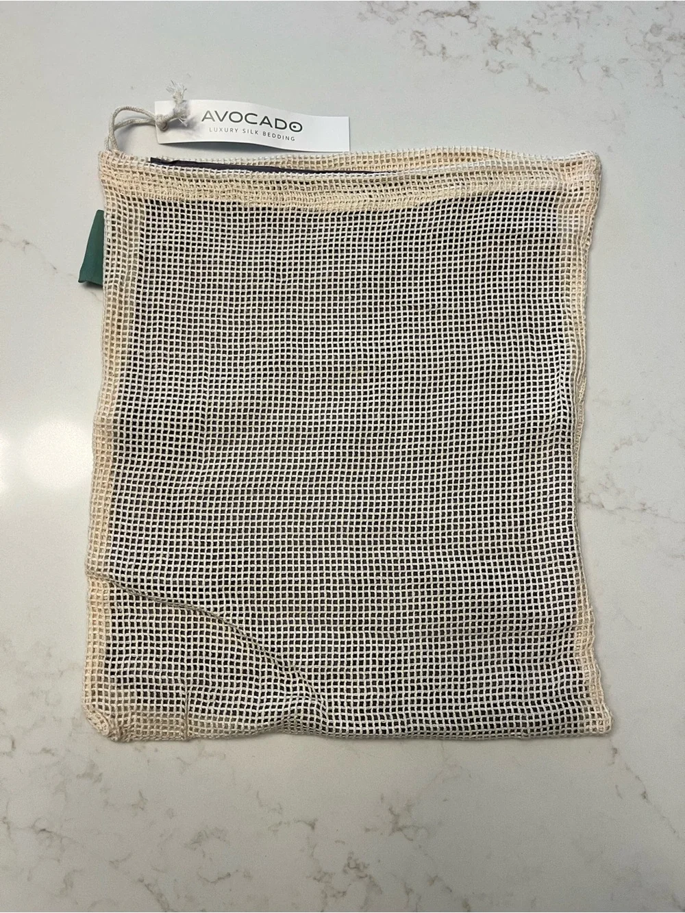NWT Avocado Green Mini Silk Pillowcase in Grey